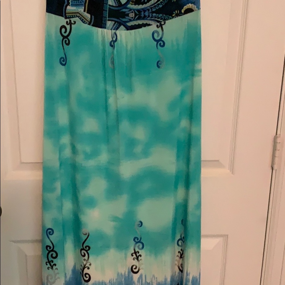 Halter Turquoise&Navy Maxi Large - Picture 6 of 8